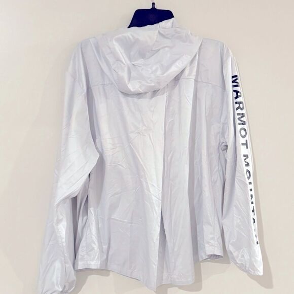 MARMOT Women Gray Zippered Pocketed
Lightweight jacket Logo Graphic Wind Breaker - Picture 8 of 11